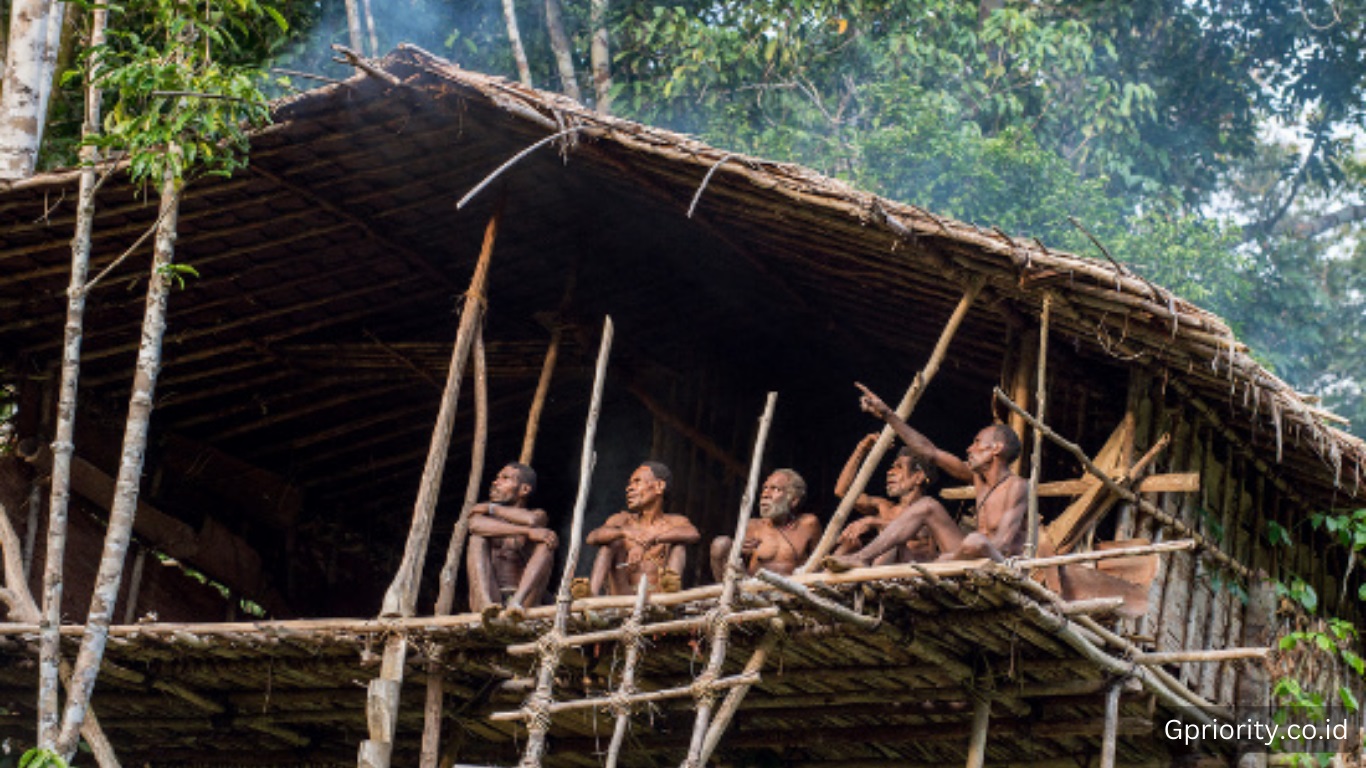 Mengenal Suku Korowai Papua yang Tinggal di Rumah Pohon Setinggi 15